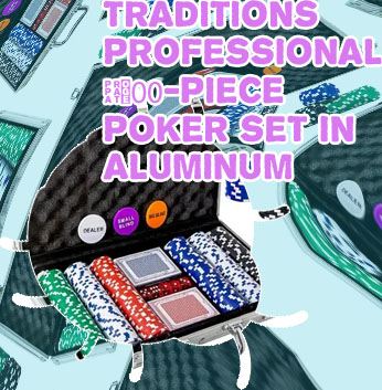 Poker set aluminium case